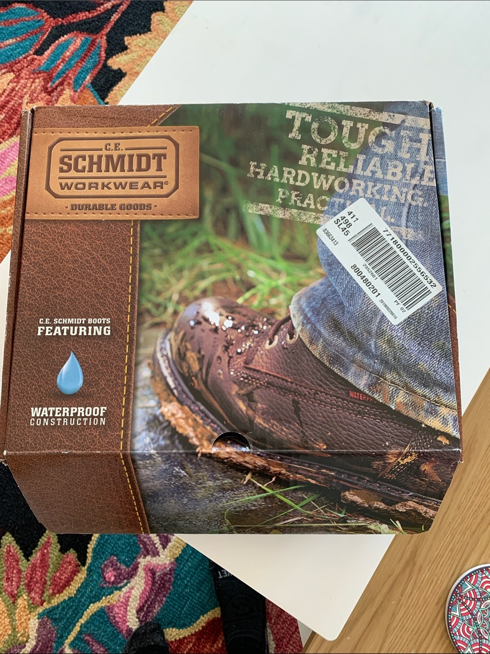 C.E. Schmidt Workwear Brown Waterproof Boot , never been worn.